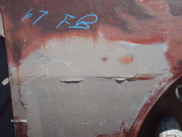 1967 Pontiac Firebird Passenger Front Fender (#779)