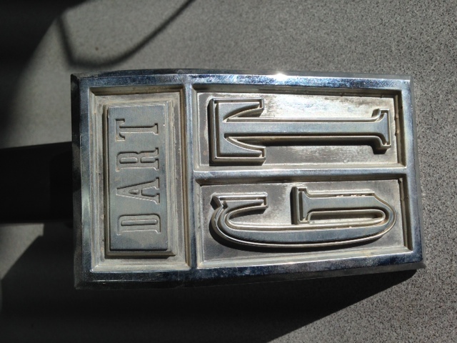 1967 Dodge Dart GT Badge 