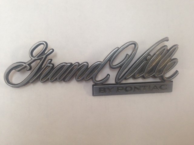 1973 Pontiac Grandville Trunk Lid Badge (#73POGVTD)