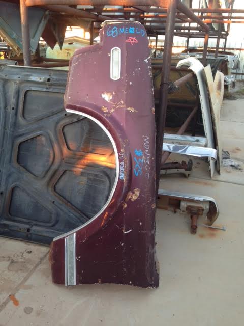 1968 Mercury Montego Passenger Front Fender (#68med) $325