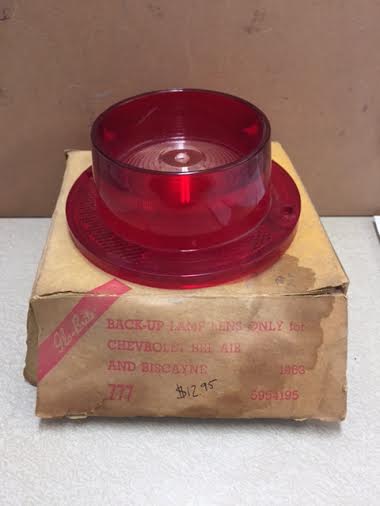 1963 Chevrolet Belair/ Biscayne Back Up Lamp Lens (#63CHBL1D) $12.95