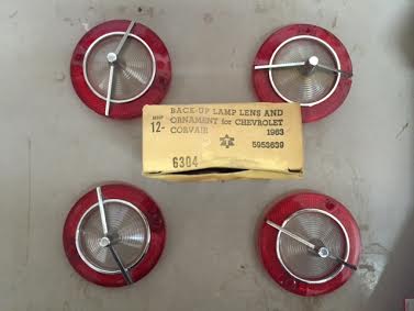 1963 Chevrolet Corvair Back up Lens & Trim (#63CHCBLD) $15