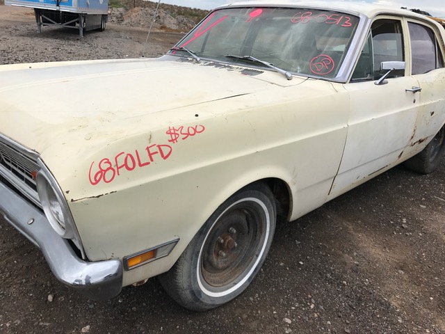 1968 Ford Falcon Driver Side Fender (#68FOLFB) $300