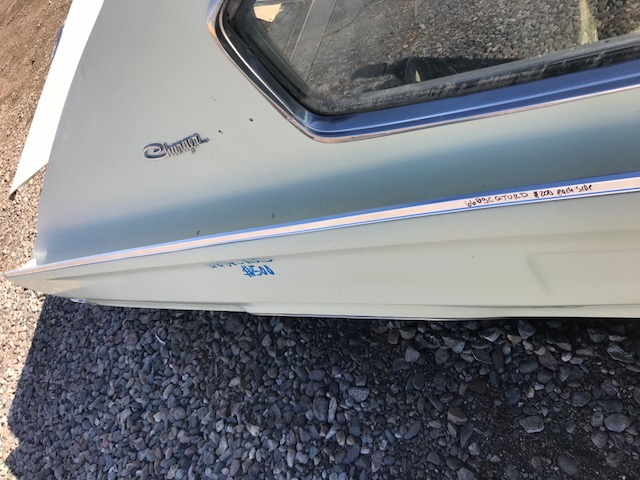 1966 Dodge Charger Upper Rear Quarter Panel Trim (#66DGQTURD)