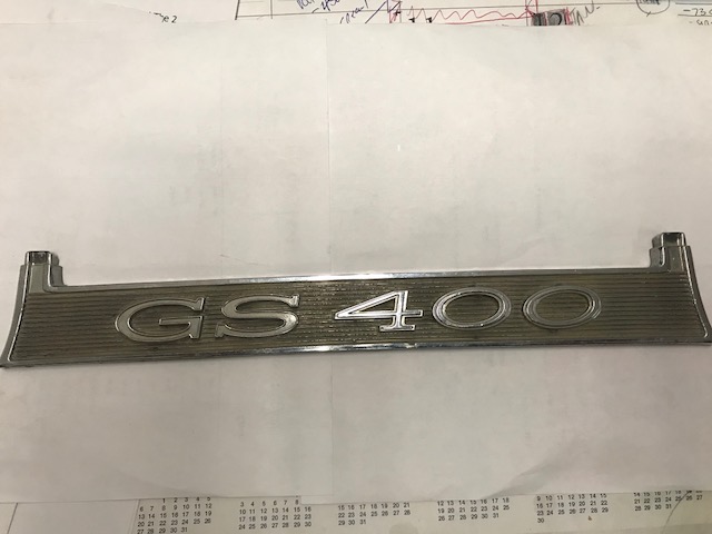 1968 Buick Skylark GS Trunk Lid Emblem (#69BUSGSTED)