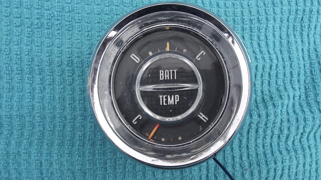 1957 Pontiac Battery/Temp Gauge (#57POBT1BC)