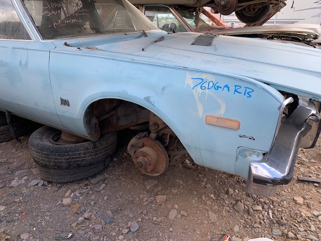 1976 Dodge Aspen Passenger Fender (#76DGARB)