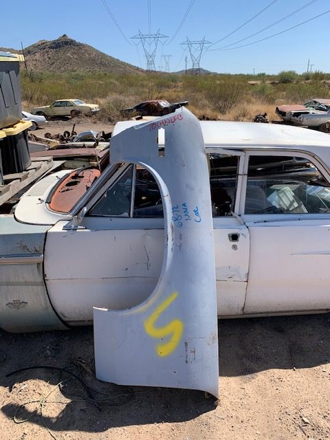 1970 Chevy Nova Driver Front Fender (#70CHNLFB)