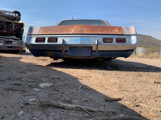 1971 Dodge Dart Swinger Rear Bumper (#71DGDRBB) $350