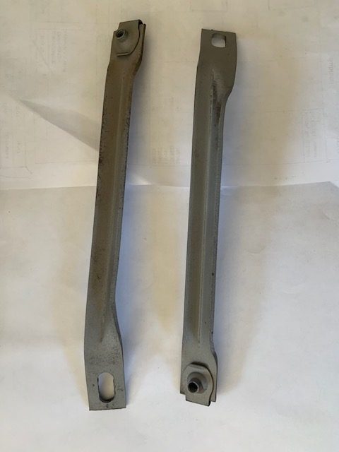 1973 Dodge Charger Front Fender Rear  "anti rattle" Support Rods (#73DGCSRB)