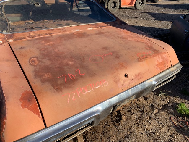 1972 Pontiac Lemans2 Door HT Trunk Lid (#72POLTL01B)