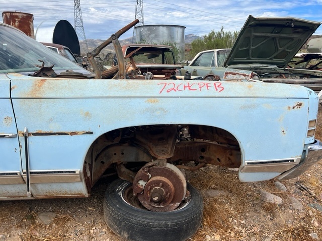 1972 Chevroler Caprice Passenger Fender (#72chcpFb)