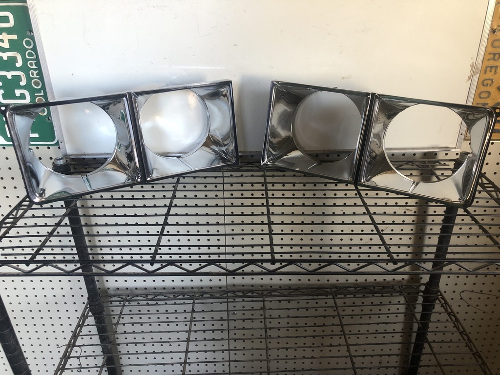 1973 Chrysler New Yorker Headlight Bezels (#73CRHLBZB)