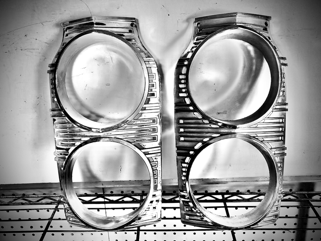 1965 Dodge Polara Headlight Bezels (#65DOHLBZB)