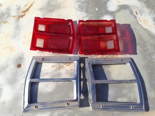 1969 Dodge Dart Tail Light Bezel and Lens PAIR (#69DGTLAD)