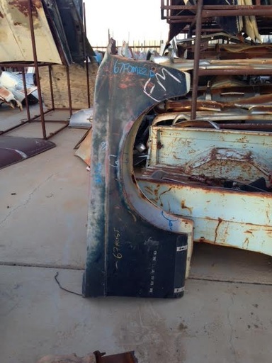 1967 Ford Mustang Passenger Fender (#67FOMR2B) $375