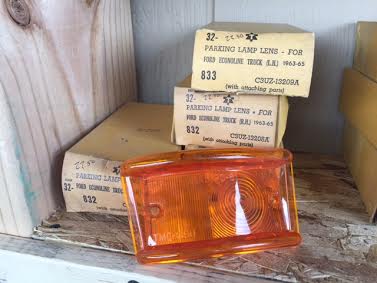 1963 Ford Econline Truck Front Parking Lamp Lens "Amber" (#63FOPLD) $22.50