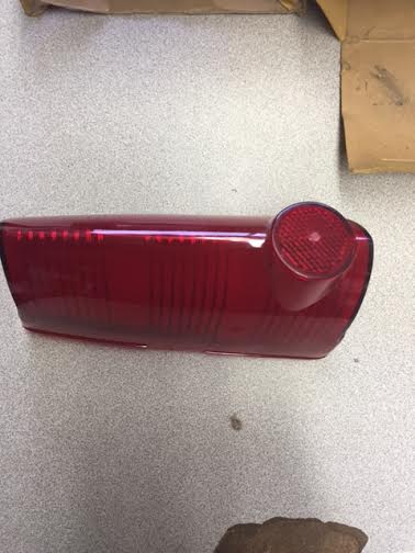 1963 Pontiac Full-size Passenger-side Stop in Tail Lamp Lens (#63POBLRD) $20