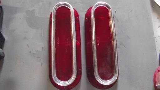 1961 Pontiac Catalina/Ventura Tail Light Lenses (#61POTL7BE)