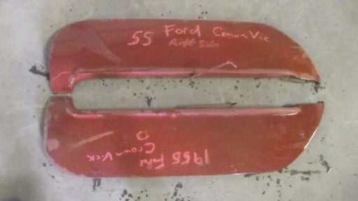 1955-56 Ford Crown Victoria Fender Skirts (#55FOFS1AE)