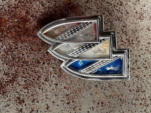 1968 Buick LeSabre Trunk Lid Tri Shield Emblem (#68DULTLED)