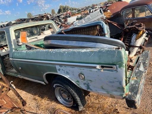 1973 Ford Trunk Long Bed Fleetside bed with tool box (#73FOTLBC)