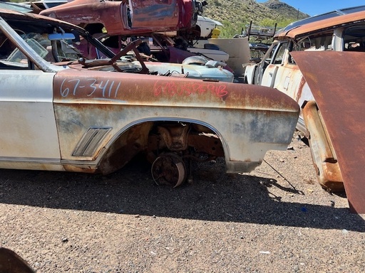 1967 Buick Skylark Passenger Fender Shell (#67BUSPF91B)