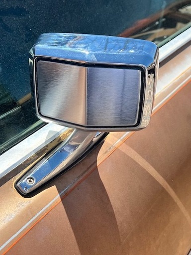 1972 Ford Thunderbird Driver Door Chrome Mirror (#72FOTBMB)